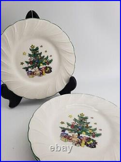 Vintage Nikko Happy Holidays 16pc Dinnerware Christmas Tree Set (B)