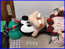 Vtg Disney Telco Animated Musical Goofy Mickey's Winter Wonderland 1996 Orig Box