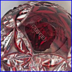 Waterford Lismore Ruby crystal Cased Ball Ornament, gently used