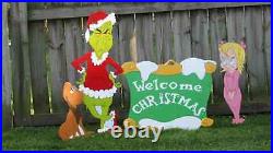 Whoville Yard Set Welcome Christmas #1 Four Pieces