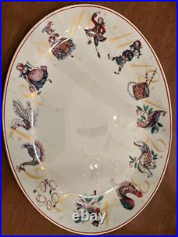 William Sonoma 12 Day Of Christmas Oval Platter