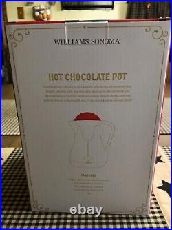 Williams Sonoma Twas the Night Frothing Hot Chocolate Pot-NIB