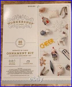 Wondershop Snowed In Cabin 85pc Ornament Kit