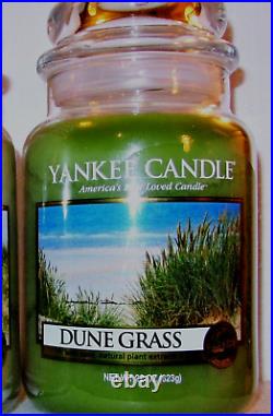 Yankee Candle Retired DUNE GRASS Sea Grass Large 22 oz WHITE LABELRARE NEW