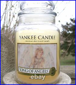 Yankee Candle Retired SONG OF ANGELS FestiveLarge 22 oz WHITE LABELRARENEW
